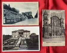 ?3 Cartoline di Frascati Roma Villa Torlonia e Lancillotti Cattedrale 1913