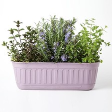 VASO FIORIERA ETIKA CM 48 CON SOTTOVASO A RISERVA D'ACQUA