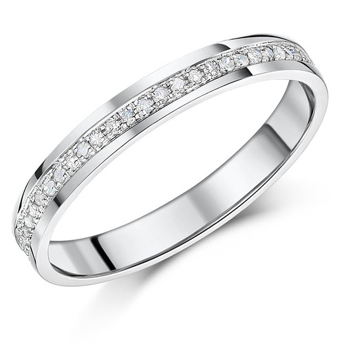 Anello solitario mezza - solitario,