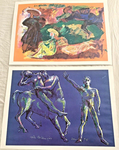 Litografie colori dalle - litografie, a