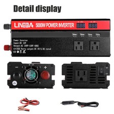 5000W Power Inverter 4USB LCD