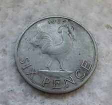 MALAWI 1967 - 6 pence - Protettorato Britannico  Nyasaland Africa Sterlina