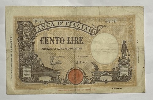 Italy 1944 100 lire - italy, 11.11.1944