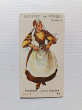 I COSTUMI NEL MONDO ed. IBAC Cremona anni '30 : OLANDA Serie 8 n. 74