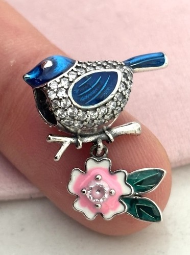 Ciondolo pendente fiore rosa