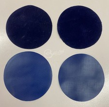 Set 4 pezze tessuto in pvc per gonfiabili blu Ø 8 cm cod. 1206 accessori gommoni