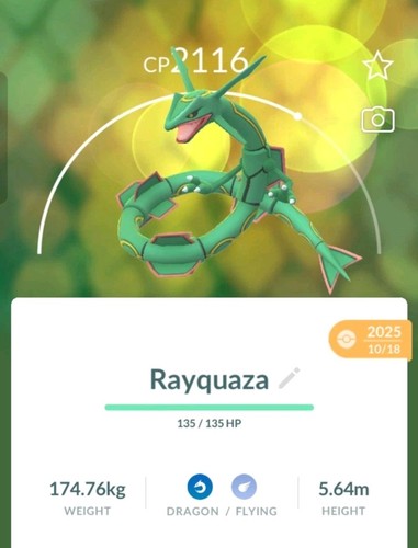 Rayquaza pokemon - pokemon, go