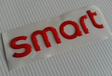 Adesivo RESINATO STIKERS 3D Scritta Smart Cofano Posteriore