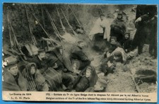 CPA: Soldats du 7° de ligne Belge dont le drapeau fut décoré / Guerre 14-18