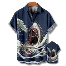 Shark Attack Hawaiian Shirt