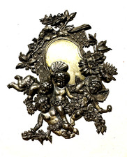 antico rococò barocco antico metallo specchio quadri cornice cherubino putto angelo