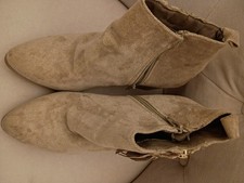 women suede tan ankle boots
