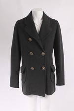 Gianni Versace double-breasted wool coat vintage Luxury cappotto grigio Versace