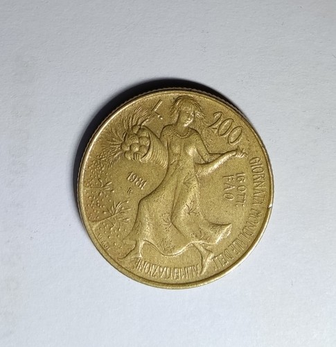 200 lire 1981 giornata - lire,