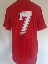 Maglia Liverpool numero 7 Home Double Winners firmata Kenny Dalglish Crown Paints