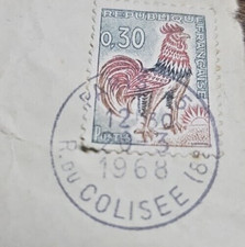 Francobollo francese raro "gallo" 0,30 cts