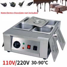 110/220V 4 Pentole Riscaldamento Cioccolato 6,4KG Temperatrice Elettrica Scioglitrice Caldo Fai da Te