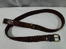 cintura vera pelle intrecciata