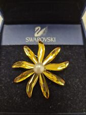 Spilla Swarovski in cristallo giallo tema floreale PERFETTA