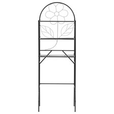 vidaXL Scaffale da Bagno Nero