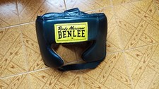 BENLEE Casco da Boxe Tyson Nero  100% vera Pelle taglia S/M