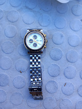 orologio cronografo CADET CHRONOSTAR 50 meters oro fondo argento NON TESTATO