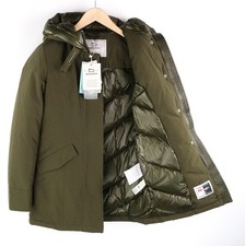 Woolrich Arctic Parka Donna XS Cappuccio Down Cappotto Ramar Panno Imbottito