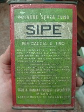 scatola di latta polvere da sparo SIPE 100Gr