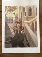 Gibrat-Affiche signée à la main-Mattéo-Cathédrale du Mans-Format 50/70-BD.