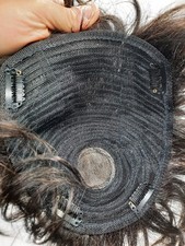 Parrucchino Topper Capelli Veri Cm 16 X 18 Circa Colore 1B Castano Scuro 