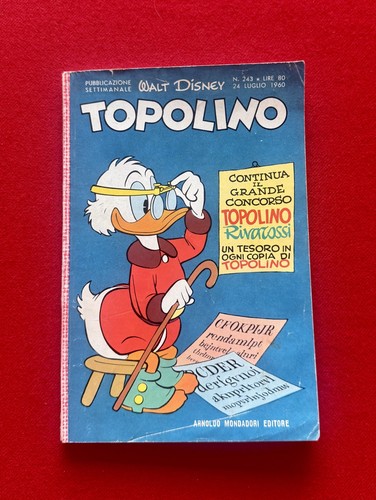 Topolino 243 prima - topolino, edizione