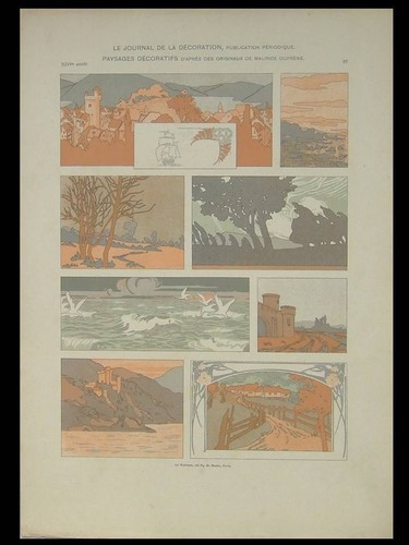 Paesaggio art nouveau - art,