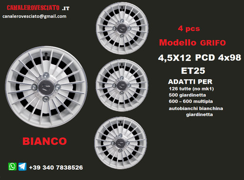 Cerchi lega 12 fiat - lega,