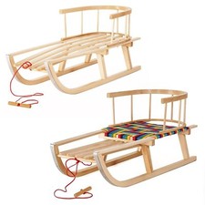 Slittino neve legno di - da,