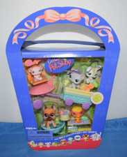 Littlest Pet Shop cesto a molla GR8 DANE gatto coniglietto lotto #243 #244 245 246 247 #4