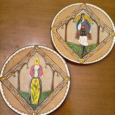 Piatto terracotta Sardegna. Coppia Di Piatti