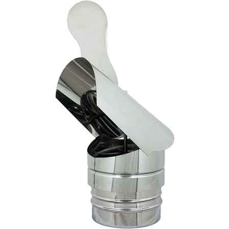 Fumaiolo inox tondo - 'gallo', Ø