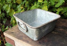 Ciotola Piante Zinco Angolare Maniglie Nostalgia Decorazione Giardino per Fiori