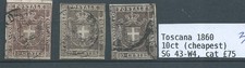TOSCANA 1860 10ct USATO X 3