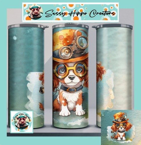 Bicchiere magro steampunk cane