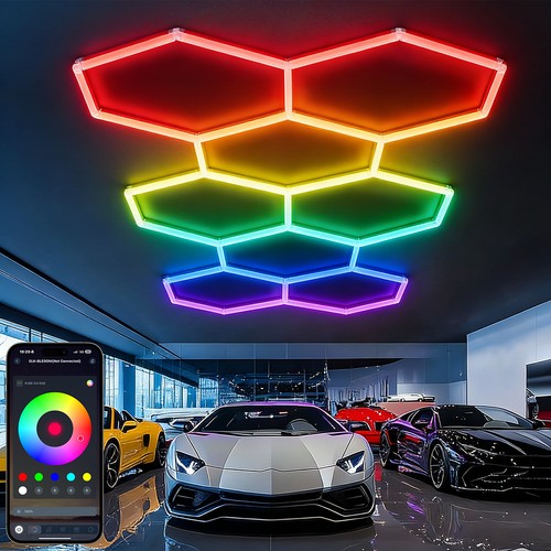 Lampada led esagonale rgb - esagonale,