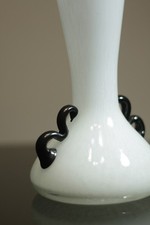 Vaso Murano in vetro lattimo