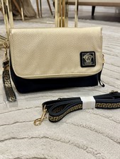 Org. Versace Clutch Nera E Oro