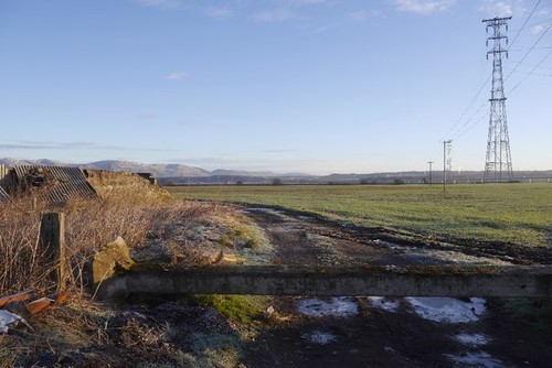 Photo 6x4 blocked farm road - farm,
