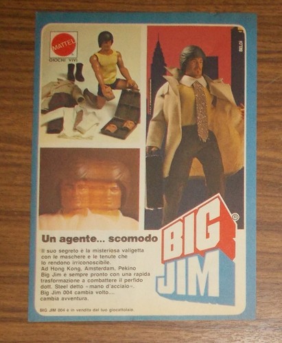 Rara pubblicità big jim - rara,