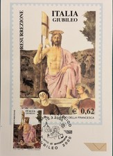 Italia 2000 Cartolina Postale Ufficiale Giubileo 2000 Resurrezione perfetta 