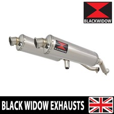 Kit Silenziatore Doppio Scarico GW 250 Inazuma 2012-2017 400mm Tondo Inox 400SR