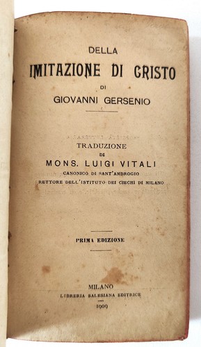 Della imitazione cristo - imitazione,