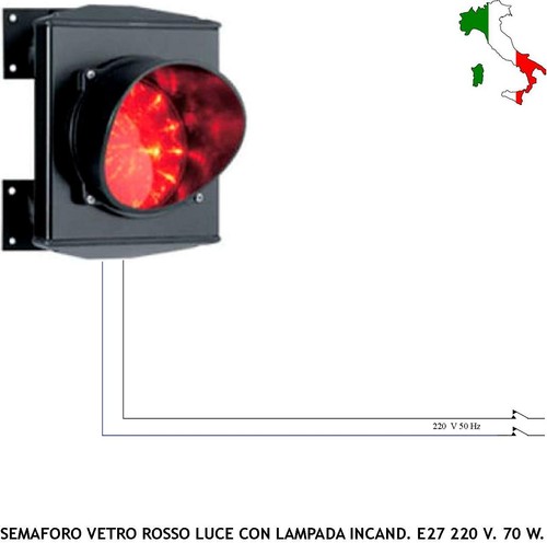 Semaforo rosso monolampada - semaforo,