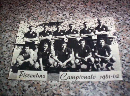 Cartolina squadra fiorentina - squadra,